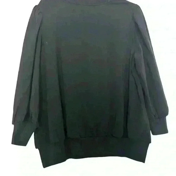 The Drop Black XL Puff Sleeve Sweatshirt Top New with Tags - Picture 3 of 3
